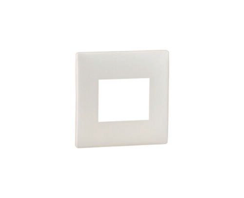 Legrand Mylinc two-module Pearl White cover plate and frame representative product image