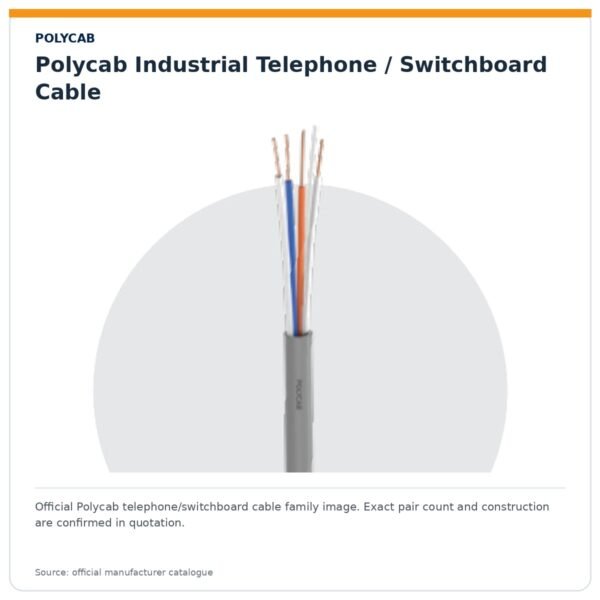 Polycab Industrial Telephone / Switchboard Cable — representative family image