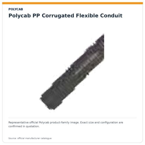RTE P9.01 WEB-067 — Polycab PP Corrugated Flexible Conduit Polycab PP Corrugated Flexible Conduit — representative family image